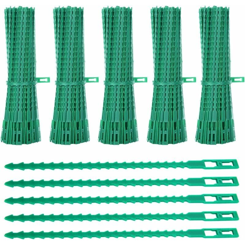 100m Garden Ties for Plants, Plastic Plant Organizer Clerk Graft Tie Wire  for Gardening, Multipurpose Metal Cable Ties (Green) 