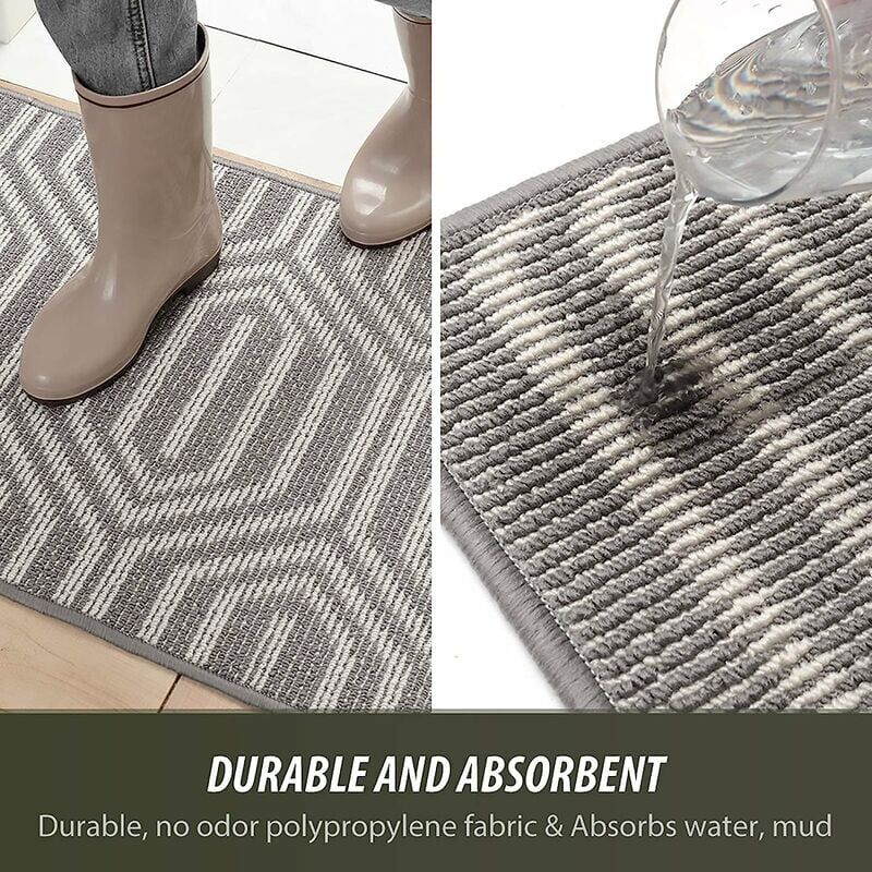 Color&Geometry Door Mats Outdoor 60 X 120 cm, Doormat Snow Dirt