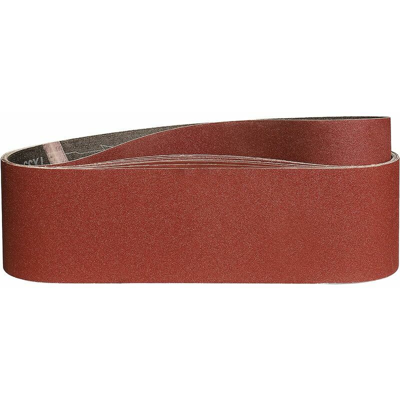 Grit leather belt with double metal loop