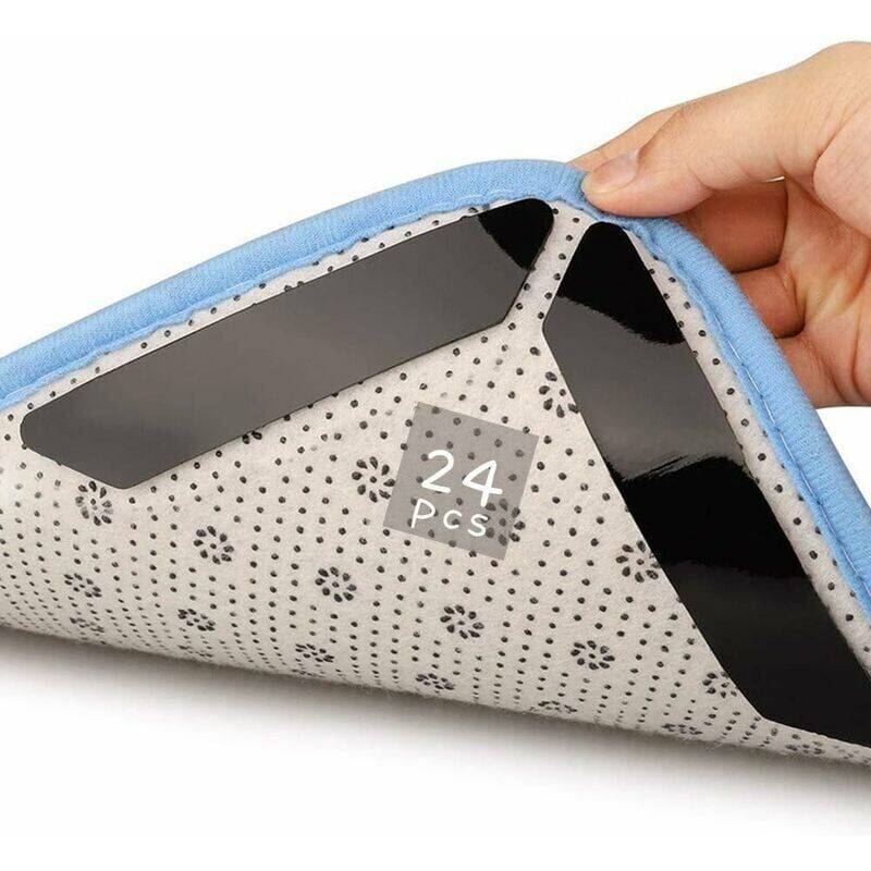 4 Pc Rug Gripper Set Anti Slip Carpet Grip Mat Non Skid Tape Adhesive Floor  Pad