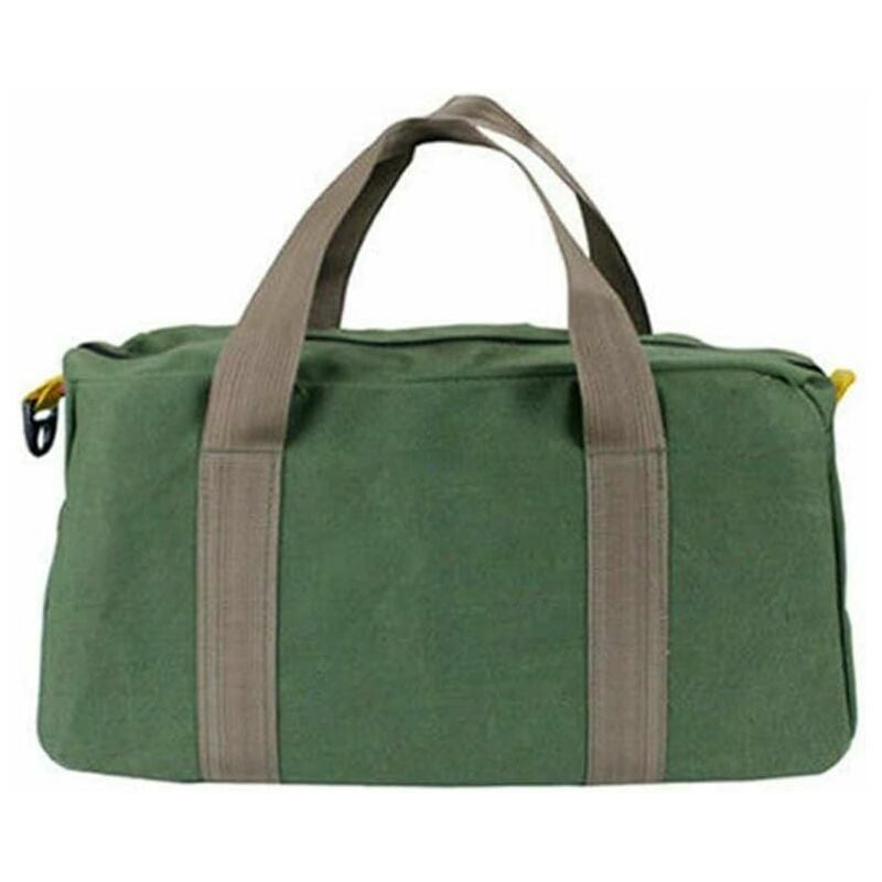 AlwaysH Tool Bag, Tool Bag with Large Capacity, Waterproof Hard Bottom,  Flexible Zipper, Rubber Handles Heavy Duty Large Tool Storage Bag
