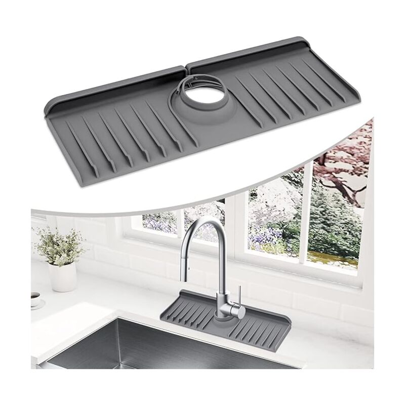 Faucet Mat For Kitchen Sink, 2024 New Kitchen Sink Splash Guard Silicone Draining Mat Fast Drying Stone Sink Tray Sink Protectors Sink Faucet Mat Splash Guard For Kitchen Bathroom Sink P 38852642