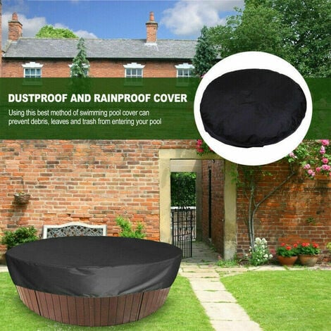 AlwaysHRound Pool Cover Swimming Pool Solar Cover for Swimming Pool,Waterproof UV Resistant Spas Protective Cover,190T for Outdoor Spa Bathtub,190x30cm