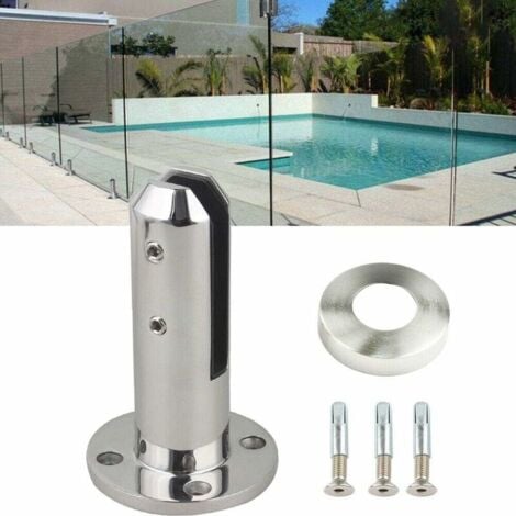 AlwaysH Stairs Swimming Pool Spigot Glass Balustrade Railing Balcony Glass Fence Clamp for Swimming Pool Balcony Fence