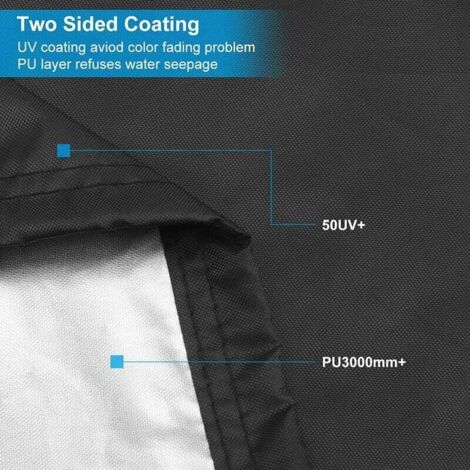 AlwaysH Barbecue Cover,Gas Barbecue Cover Barbecue Cover BBQ Protective Cover Anti-UV Waterproof for Weber, Holland, etc (7168cm),190g