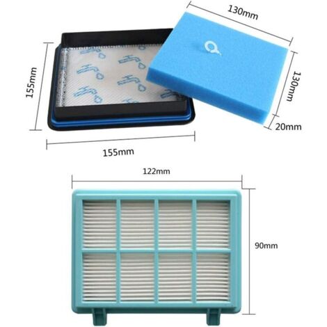 Filtro FC8010 FC9332 Inwee Filtri Ricambio Per Philips PowerPro - Set 3 Filtri Spazzola Per Aspirapolvere Filtri Inwee