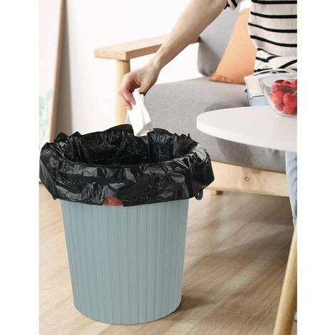 Brabantia PerfectFit Trash Bags (Size A/0.8 Gal) Thick Plastic Trash Can  Liners with Drawstring Handles (40 Bags)