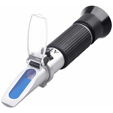 AlwaysH Brix Meter 0-90% Brix Meter Handheld Refractometer Home Measuring Instrument Brix Meter Brix Meter ATC Temperature
