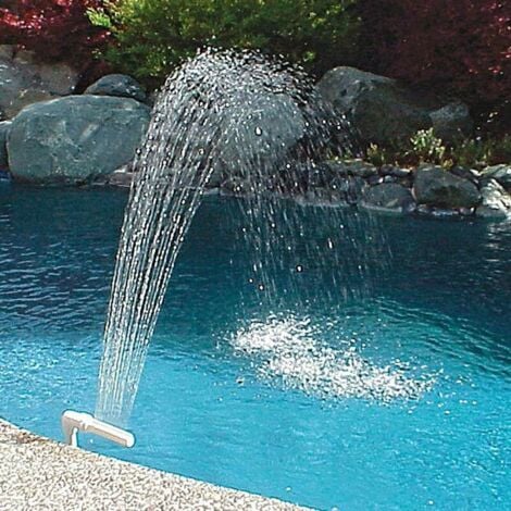 AlwaysH Waterfall Pool Fountain, Above Ground Pool Waterfall, Outdoor ...