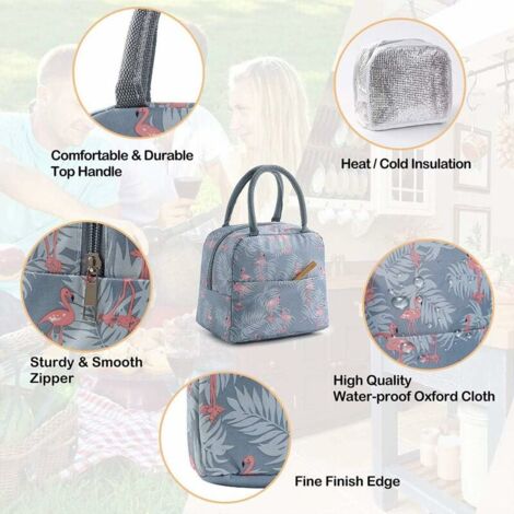 Lunch Bag, Water-Resistant Thermal Leak-Proof Lunch For Women/Mens Insulated  Lunch Box Carry Bags