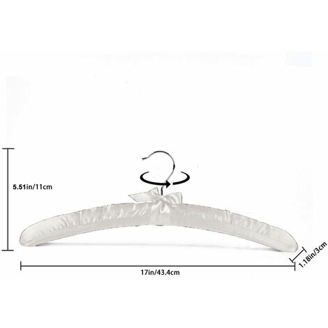  HEALLILY 20pcs White Hangers Entryway Shelf White