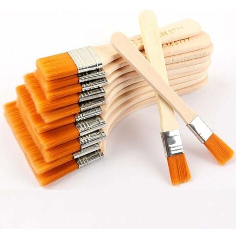 BE-TOOL 5 Pieces Paint Brushes Set Pure Bristles for Wall Painting  Watercolours Decorating Brush Disposable 
