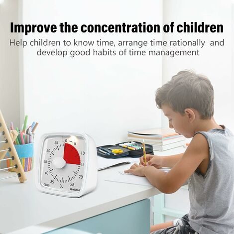 60-minute Visual Timer, Classroom Countdown Clock, Silent Timer For Kids  And Adults