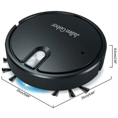 AlwaysH Robot Vacuum Cleaner 5 in 1 Cordless Vacuum Cleaner with LED Mood Lights Humidifying Vacuum Cleaner-COLOR：Black