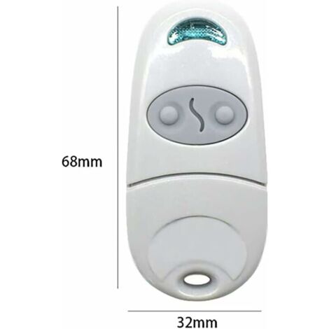 AlwaysH (2, White)Universal Gate Remote Control, Garage Door Opener Remote, Portable Key Transmitter, Garage Door Remote Control for Came Top 432NA/432EE/432 EV/432M THISNDE
