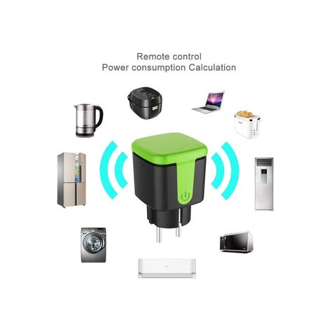 AlwaysH Waterproof outdoor socket Green, timer, Smart plug