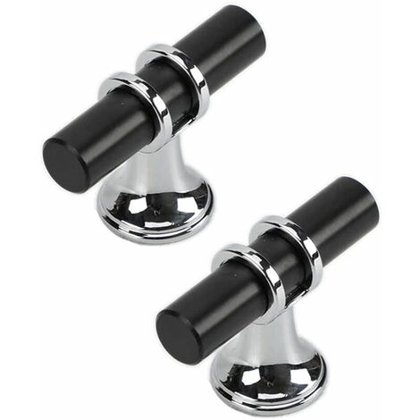 AlwaysH 10 Pcs Zinc Alloy Furniture Handle Modern Style Drawer Handle with Screws - Single Hole