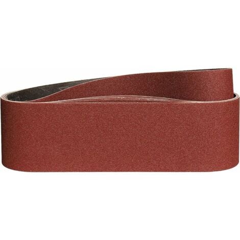 Grit leather belt with double metal loop