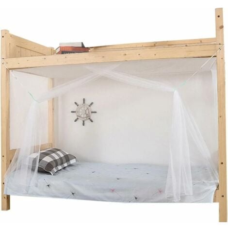 Wooden mosquito net clearance frame for bed