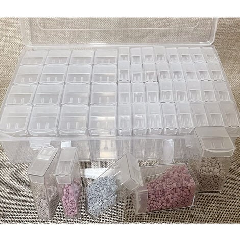 Seed Storage Box, 38 Slots Plastic Seed Storage Organizer with Tweezers,  Plant T