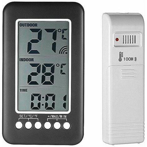  Thlevel Digital Thermometer Hygrometer, Large LCD Screen Room  Thermometer Temperature, Wall Thermometer Humidity Indoor with High  Accuracy, Suitable for Greenhouse, Home and Office Measuring Devices :  Patio, Lawn & Garden
