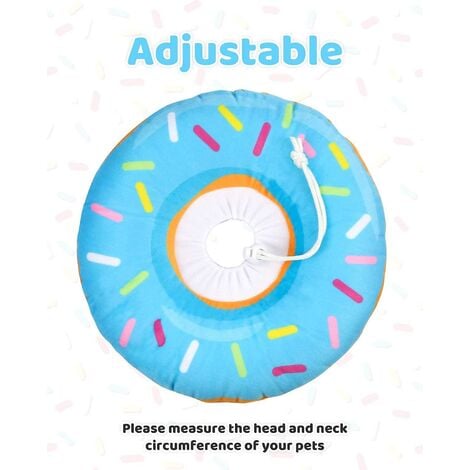 AlwaysHAdjustable Cat Recovery Collar, Cute Cat Donut Collar, Soft Cone Collars for Cat, Protective Cone Healing After Surgery