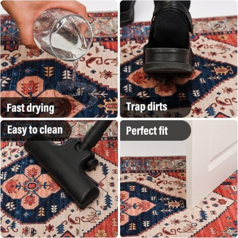 AlwaysHIndoor Doormat Retro Indoor Floor Mat, Non-Slip Front Door Mat, Soft, Quickly Absorbent, Entrance Doormats, Dust and Dirt Resistant for Entrance - 20 x 31.5 Inches