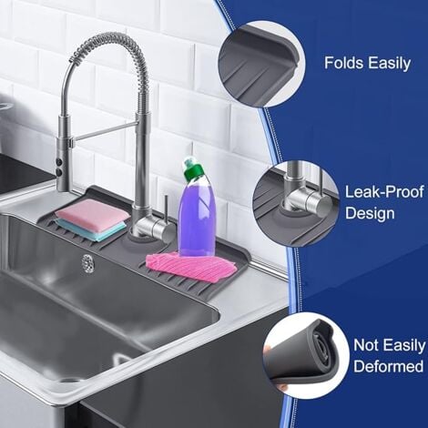 AlwaysHGray Kitchen Sink Silicone Faucet Pad