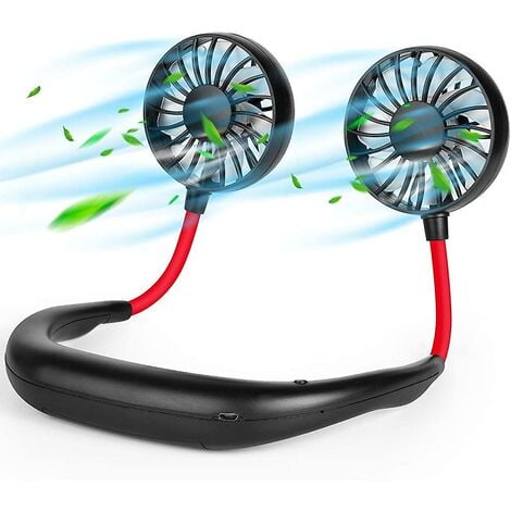 AlwaysHNeck Fan Small Personal Fan Portable Fan USB Fan Mini Neckband Sports Fan Portable Hands