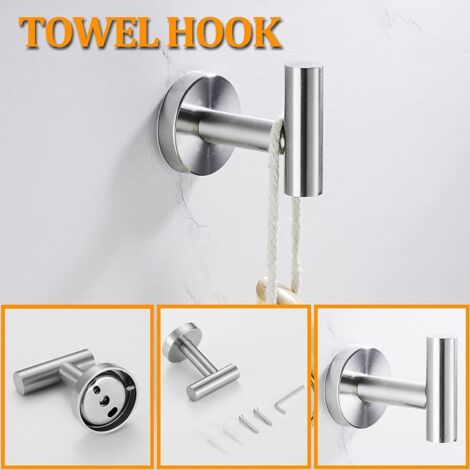 VMVN Adhesive Toilet Paper Holder – 304 Stainless Steel, Rustproof, Wall Mount Tissue Rack For Bathroom & Kitchen