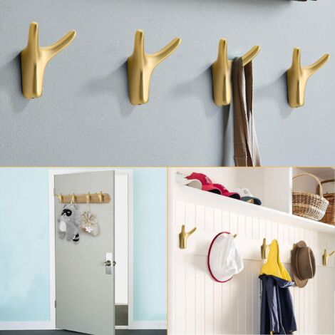 Vintage Individual Door Hooks Set Of 1-5 Metal Wire School Coat