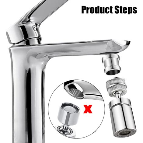 2-Pack Faucet Adapter - 24mm Male To 22mm Male Thread Converter For Water Purifier, Aerator