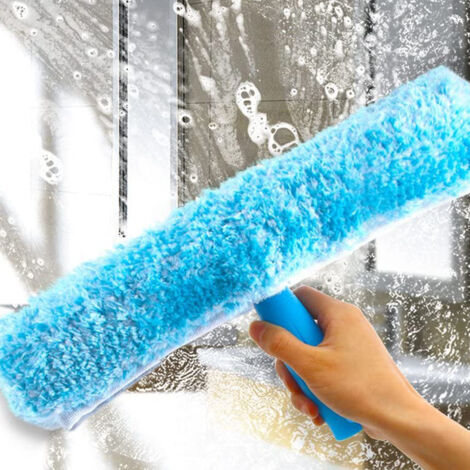 AlwaysH Professional Window Squeegee with Microfiber Brush, Width 25 cm