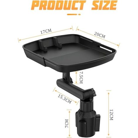 AlwaysH Car Cup Holder Tray, Multifunctional Car Tray Table for Dining ...