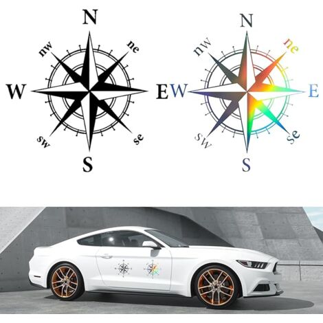 thumbnail image 2 of Cabilock 2pcs Compass Hood Decals For SUV Off Road Vehicles 2 of 12