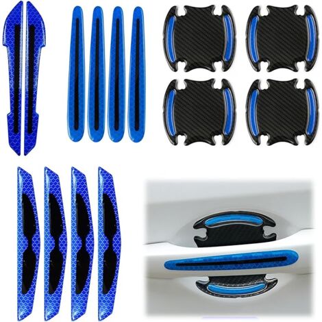 4 Pcs Car Door Edge Reflective Stickers Warning Self Protection