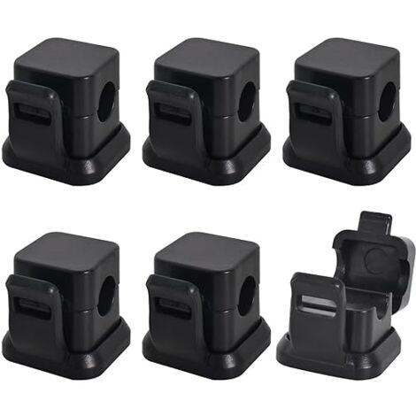 6 Stück Magnetische Kabelhalter Selbstklebend – Organizer Für Ladekabel, Schreibtisch, Nachttisch (6 Farben)