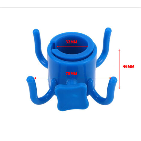 AlwaysH 2 pieces - Parasol hook - Towel hanger - Hanger - Towel holder skewer - Beach accessories, blue