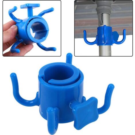 AlwaysH 2 pieces - Parasol hook - Towel hanger - Hanger - Towel holder skewer - Beach accessories, blue