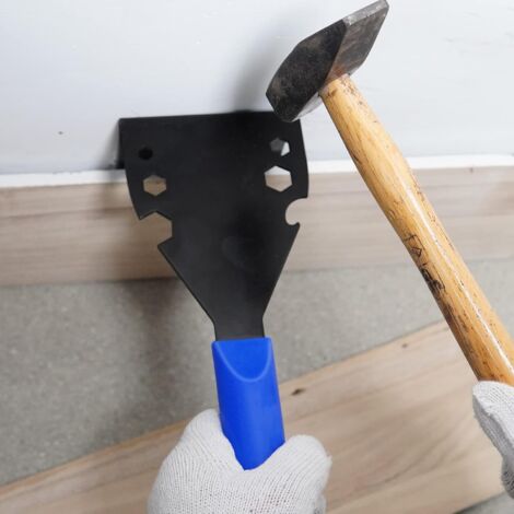 AlwaysH Blue Stripping Pliers, Quality Crowbar, Multifunctional Pry Bar for Removing Wood Floors, Baseboard Trim Removal Tool, Nail Puller