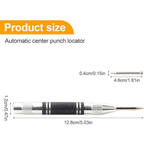 AlwaysH Punches, Metal Punch, Automatic Spring Punch, 128 mm, for ...