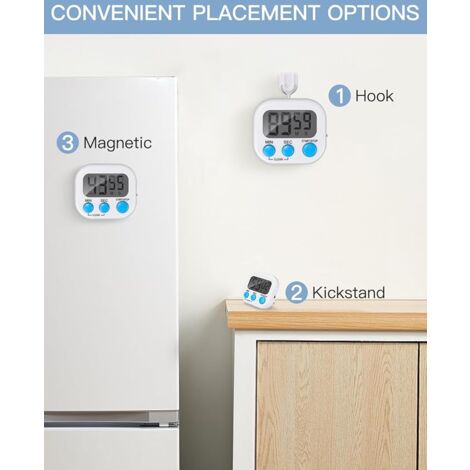 Timer Magnet Kitchen AlwaysH 4 Pieces Magnetic Kitchen Timer, Mini Kitchen Timer Cooking ...