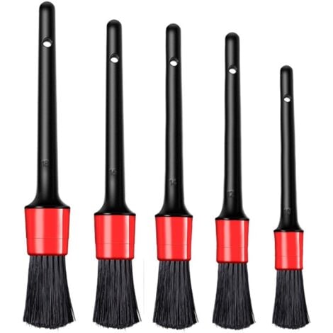 AlwaysH 5 Pcs Car Cleaning Brush, Auto Car Cleaning Brush Car Detail Brush for Cleaning Car Wheels