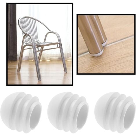 AlwaysH 36pcs 25mm Plastic Tube Insert Cap Round End Caps Tube Dome Inserts End Caps Furniture Accessories for Chairs Table Legs, White