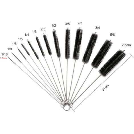 AlwaysH Tube Cleaning Brush 13pcs Kit, Tube Cleaning Brush for Glass Bottle Baby Bottle Kettle Keyboard, Pipe Cleaning Brushes