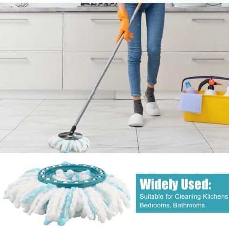 AlwaysH 4 Pieces for Leifheit Clean Twist Disc Mop Replacement Heads Microfiber Replacement Mops for Effective Cleaning of Dirt Particles, Floor Washing.