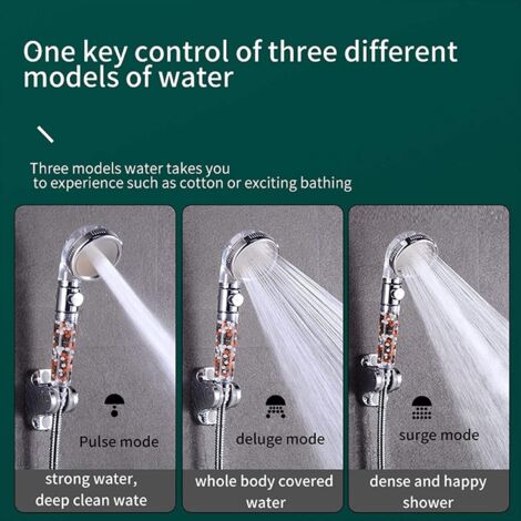 AlwaysH Bathroom 3 Modes High Pressure Shower Head with on/Off Switch ...