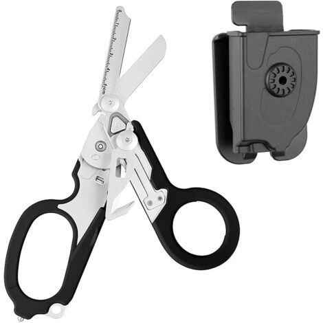 Window Scissorsw AlwaysH Scissors with Case, 6 in 1 Folding Response Rescue Scissors ...
