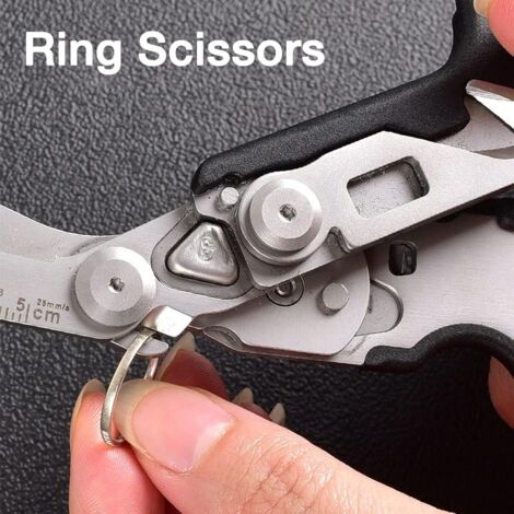 Window Scissorsw AlwaysH Scissors with Case, 6 in 1 Folding Response Rescue Scissors ...