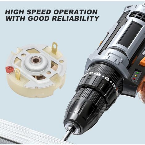 Create Idea Carbon Brush Holder Set – 2 Holders + 4 Brushes For RS550 Motor – Compatible With Bosch, Makita, DeWalt, Hitachi, Metabo